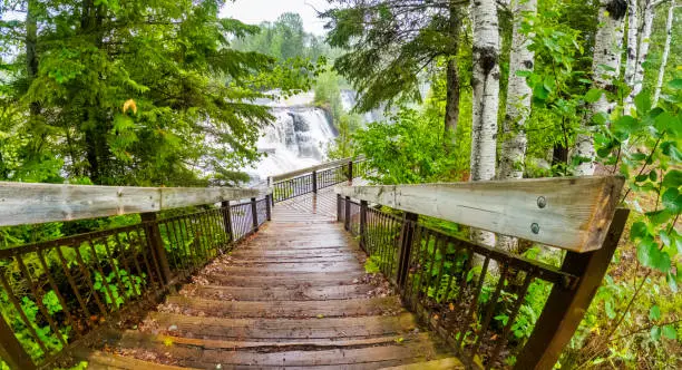 Photo of Kakabeka Falls Provincial Park Board Walk Trail to the Waterfall