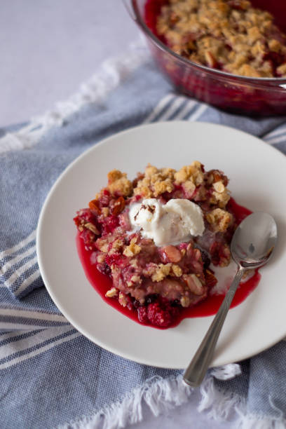 istock Homemade granola with ice cream 1328689509