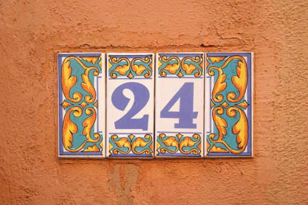 istock decorated ceramic tiles 24 house number 1328690630
