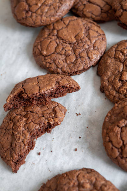 istock Chocolate cookies served on a table 1328690673