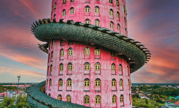 Dragon temple Wat Samphran in Nakhon Pathom, Thailand