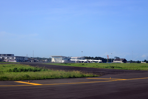 Monrovia, Liberia: general view of Roberts International Airport, aka Robertsfield, seen from the runway - named in honor of Joseph Jenkins Roberts, the first President of Liberia (located in Harbel, Margibi County).