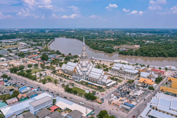 istock Wat Sothon Wararam Worawihan in Chachoengsao, Thailand 1328696051