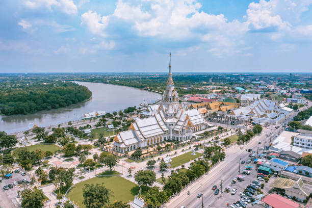 istock Wat Sothon Wararam Worawihan in Chachoengsao, Thailand 1328696290