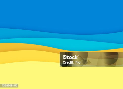 istock Layered Waves Background Abstract 1328708452