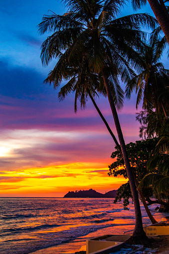Klong Prao Beach during Sunset in koh Chang, Trat, Thailand. High quality photo