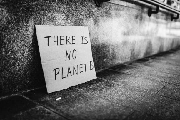 istock There is no Planet B sign on the street. 1328711639