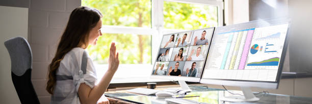 istock Online Video Conferencing Call Waving Hand 1328728261