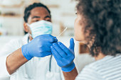 Coronavirus nasal swab test