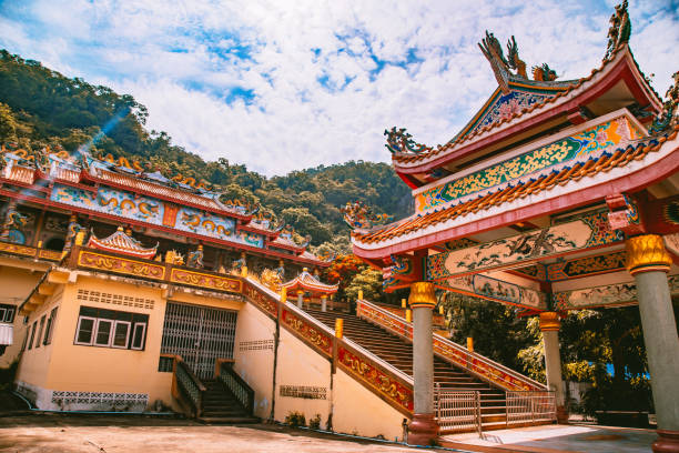 istock Wat Khao Isan and Wat Thepprathan in Ratchaburi, Thailand 1328739048