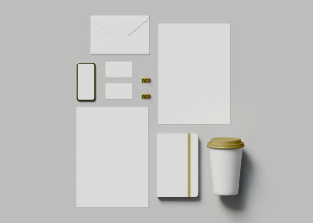 istock 3d Stationary branding. Corporate identity 1328739104