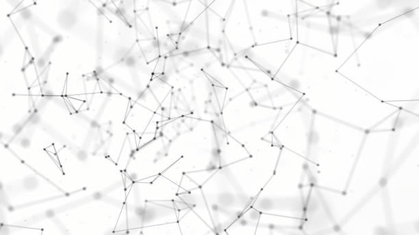 istock Abstract technology background from lines and dots. Plexus space geometrical backdrop 1328739307