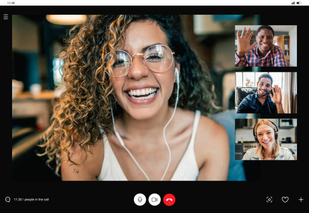 istock Friends on a video call while staying at home. 1328739720