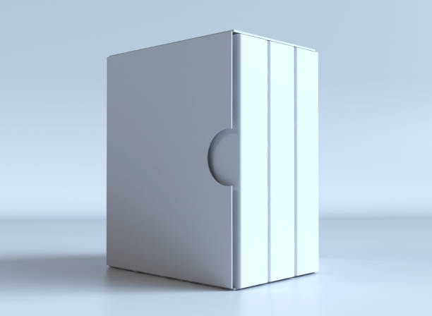 mock up of standing books