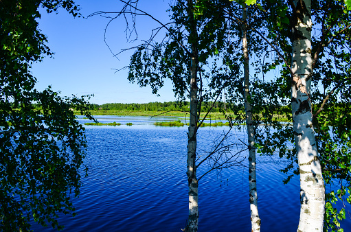 A quiet view of Mascoma Lake in New Hampshire