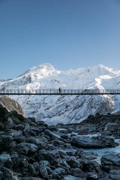 istock Hooker Valley Swing Bridge Mount Cook New Zealand 1328753336