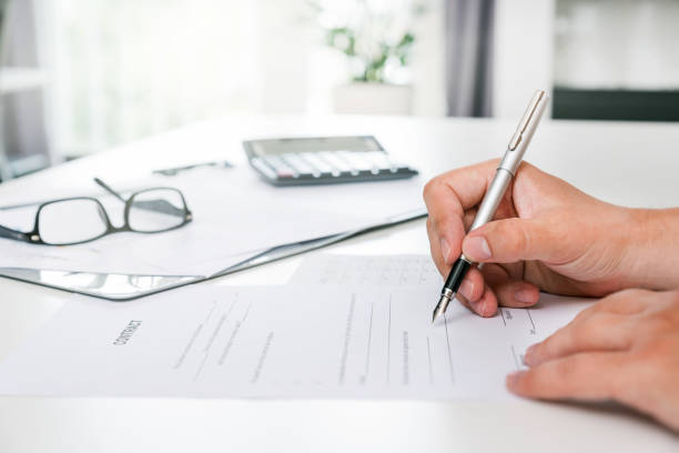 istock Lawyer, notary public working in the office. 1328753427