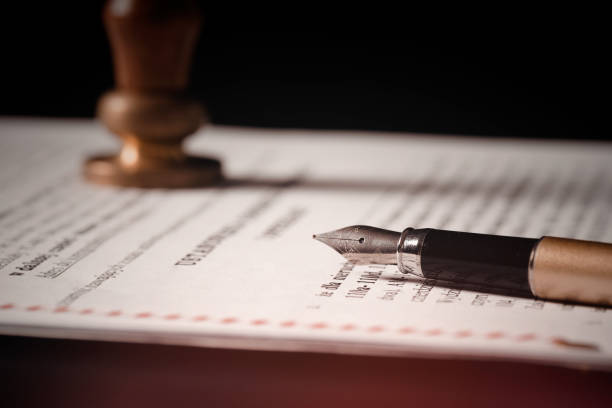 istock Lawyer, notary public working in the office. 1328753438
