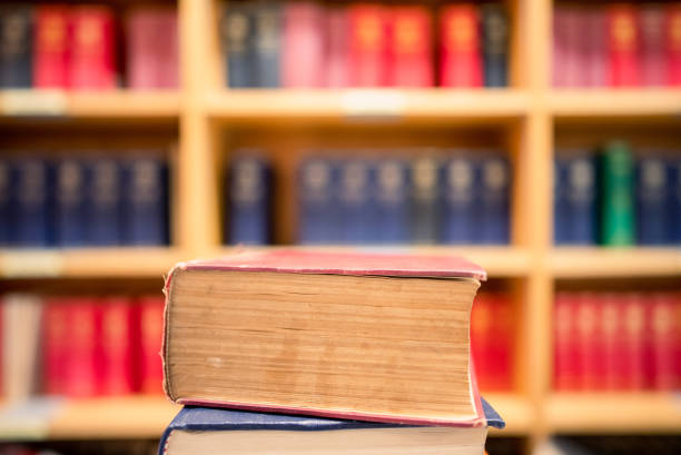 istock back to school concept.many old books on bookshelf in library 1328753606