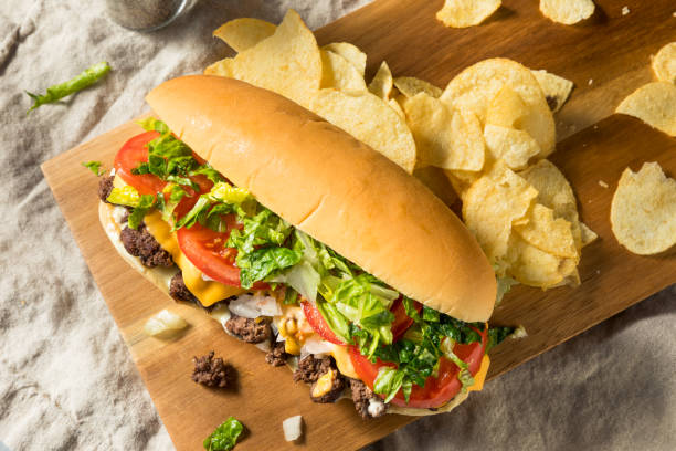 istock Homemade Chopped Cheese Beef Sandwich 1328756148