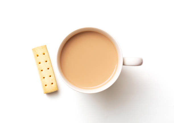 english tea with biscuits - brownie tea afternoon tea scone imagens e fotografias de stock