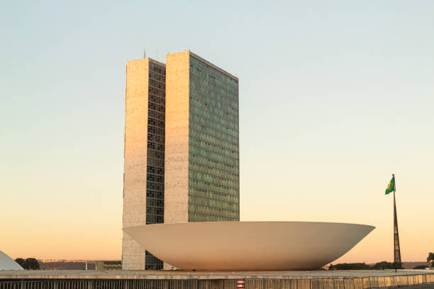 ブラジル国民会議。ブラジル、ブラジリア連邦上院連邦議会、下院。 - ブラジリア ストックフォトと画像