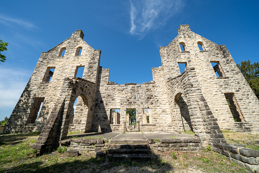 Castle ruins in Ha Ha Tonka State Park, Lake of the Ozarks Missouri
