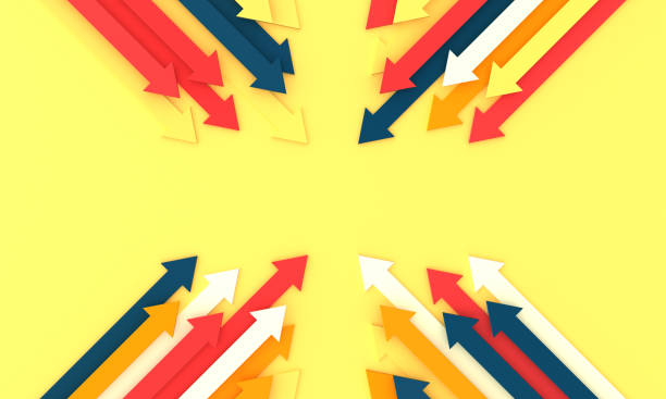 istock Arrows in Colorful Background 1328771009