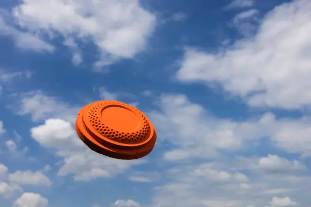 Photo of Clay target shooting on the blue sky