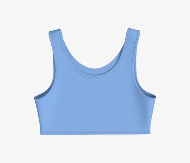 istock Women's sports bra mockup in front view 1328775159
