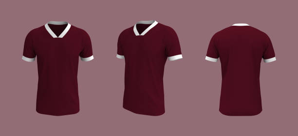 istock men's soccer t-shirt mockup in front, side and back views 1328775167