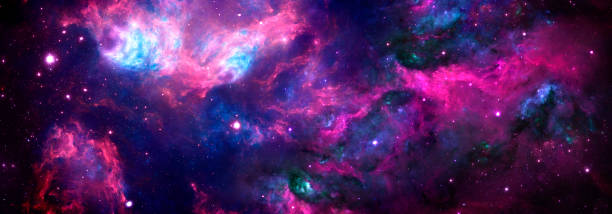 istock Cosmic background nebula with stardust and shining stars 1328777518