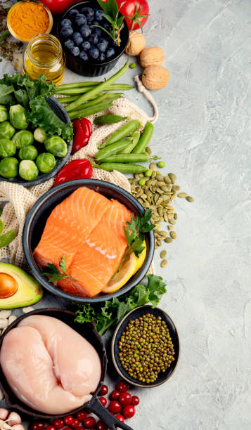 istock Selection of healthy food 1328780223
