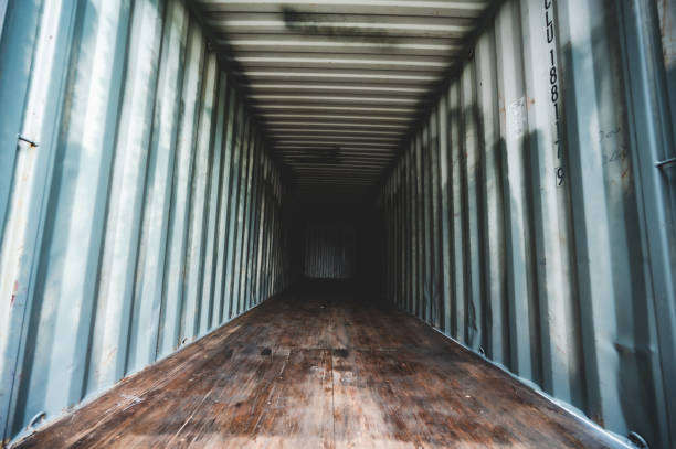 istock transportation business logistic container for shipping industry to export and import cargo, close-up to container storage in loading terminal port 1328782504