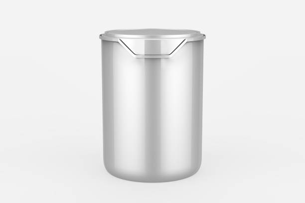 istock Paint can with a lid isolated on white background 1328786667