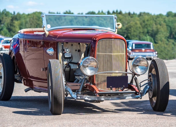 Classic car Classic American car cruising hot rods stock pictures, royalty-free photos & images