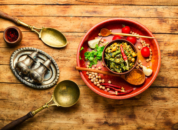 istock Kitchari, a spicy vegetarian dish 1328798816