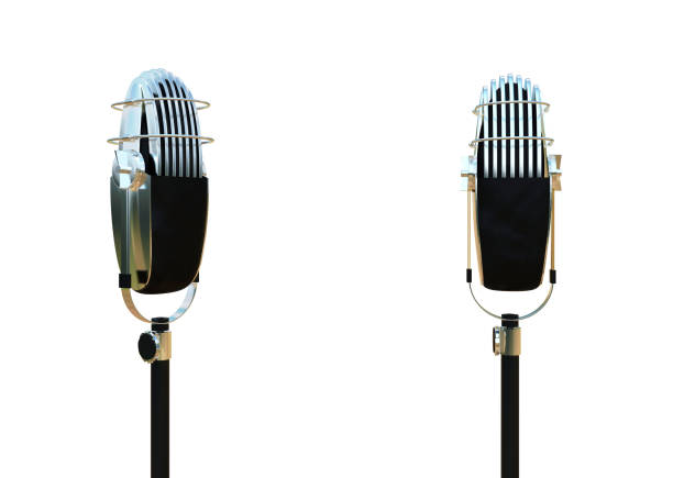 old microphone close up