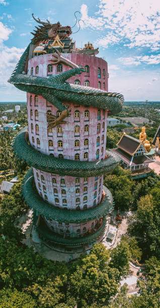 istock Dragon temple Wat Samphran in Nakhon Pathom, Thailand 1328803346
