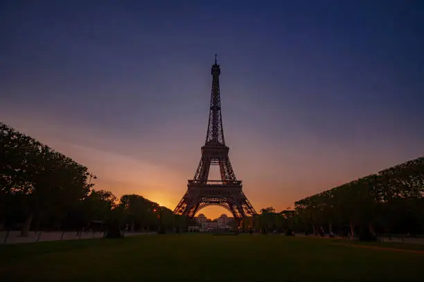 Photo of The eiffel tower in Paris