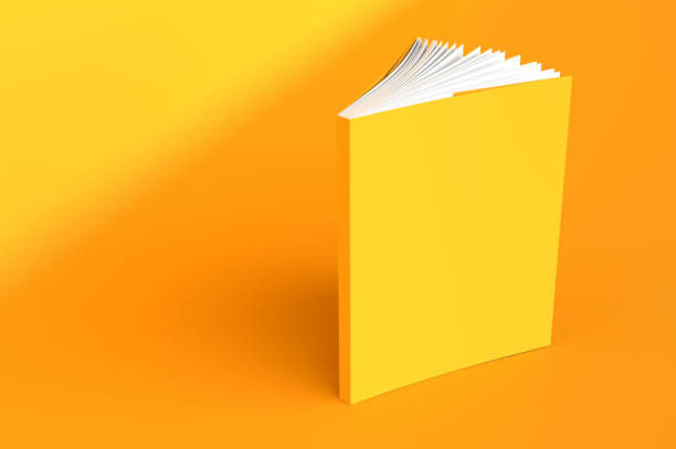 istock Book Yellow Cover Mockup Paper Face Page 3d Render 1328805756