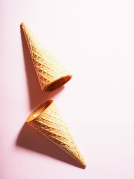 istock Waffle Sweet ice cream cones. 1328806837