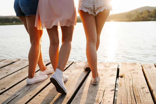 istock Best friends enjoying the sunset 1328808317