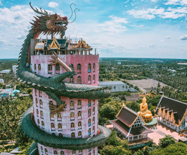 istock Dragon temple Wat Samphran in Nakhon Pathom, Thailand 1328809950