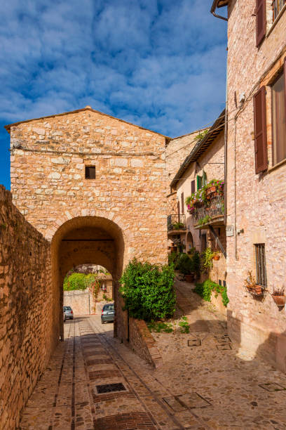 istock Porta Sant'Angelo (Holy Angel) gate in Spello medieval historic center 1328810911