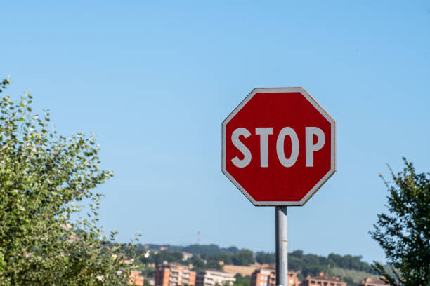 istock the Italian stop road sign 1328812297