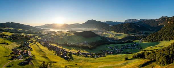 Sunrise in the mountains