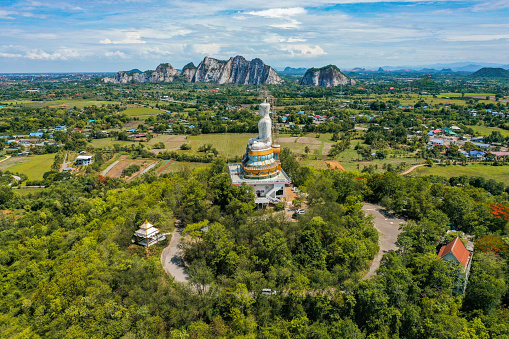 Wat Nong Hoi Park buddha statue and temple, in Ratchaburi, Thailand,south east asia