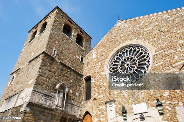 Trieste San Giusto Church Facade Color Image Stock Photo - Download Image Now - Trieste, Cathedral, Ancient