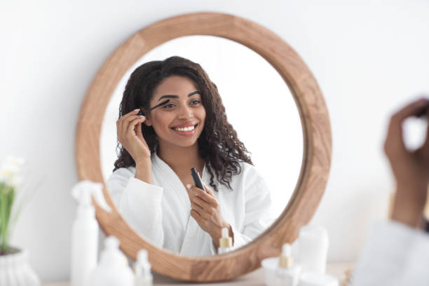 istock Makeup lesson from beauty blogger and home procedures 1328833577